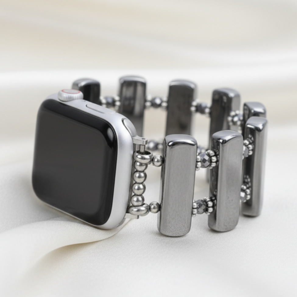 Correia Elástica Eclipse Platina para Apple Watch