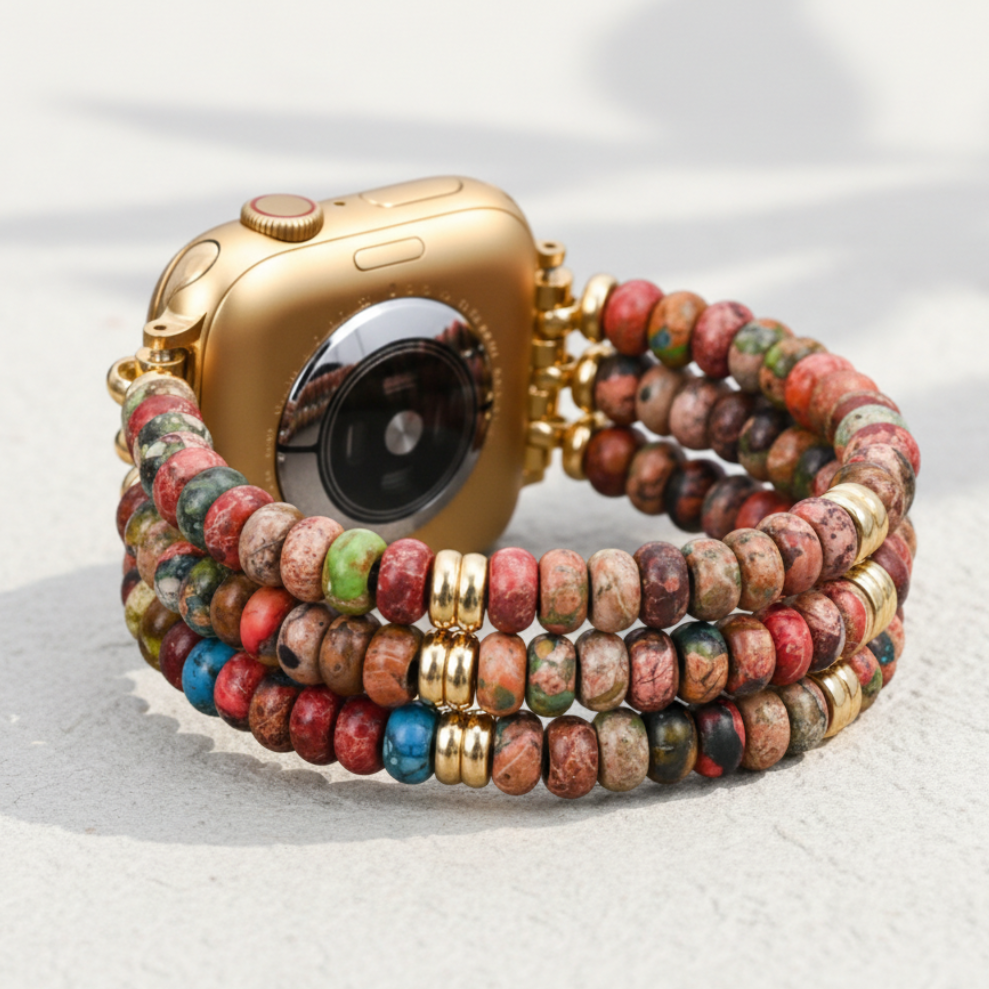 Correia Elástica Boémia para Apple Watch Kaleidoscópio