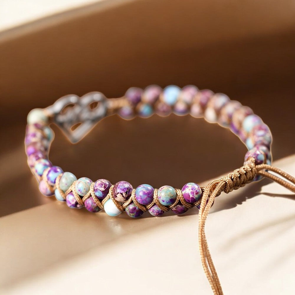 Pulseira de Cura com Pingente de Batimento Cardíaco