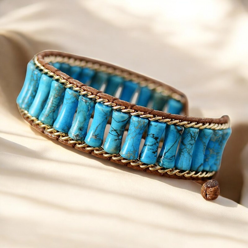 Pulseira Energética de Jaspe Turquesa Mágico