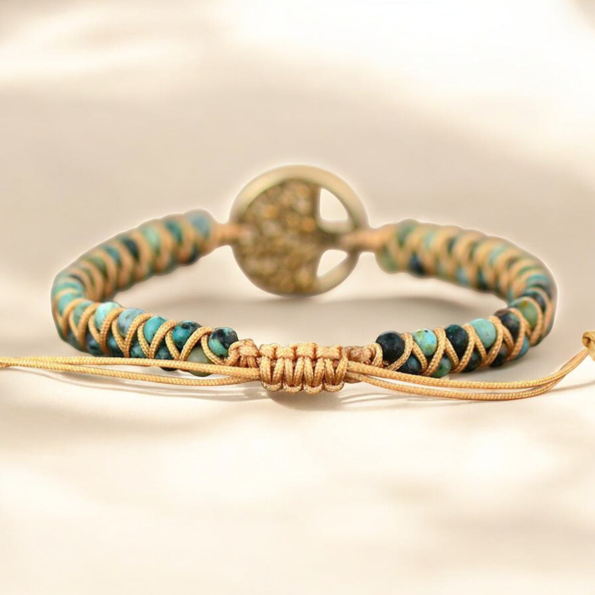 Pulseira Tree of Life em Jaspe Africano