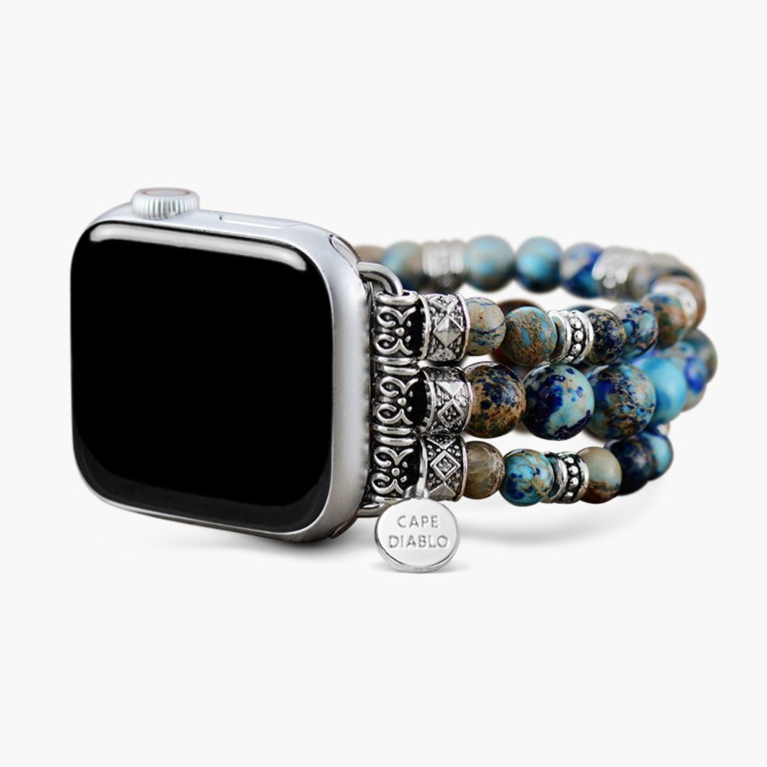 Imperial Jasper Stretch Apple Watch Strap - Cape Diablo