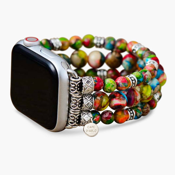 Pulseira elástica de jaspe Vineyard para Apple Watch