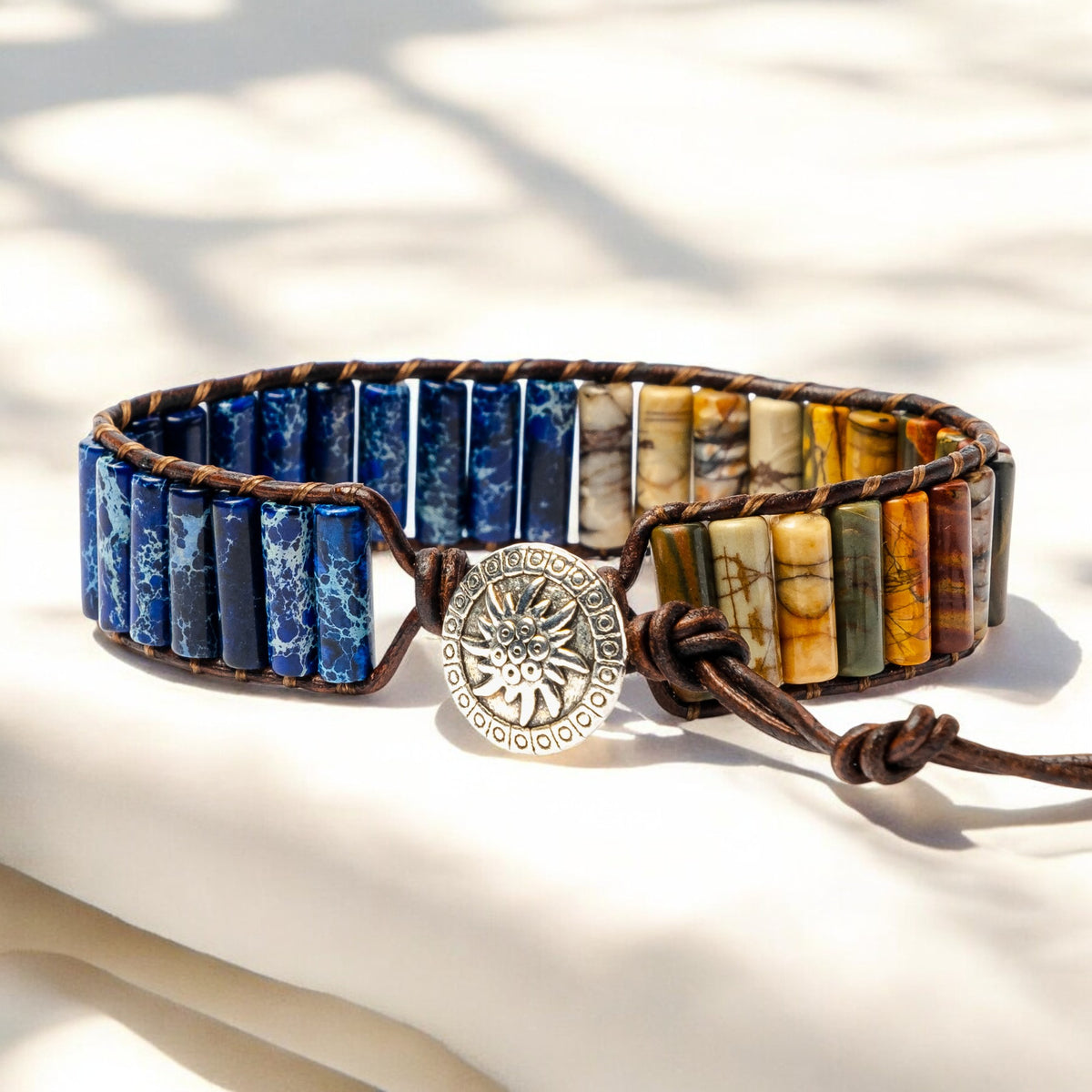 Pulseira Warrior Jasper para Homem