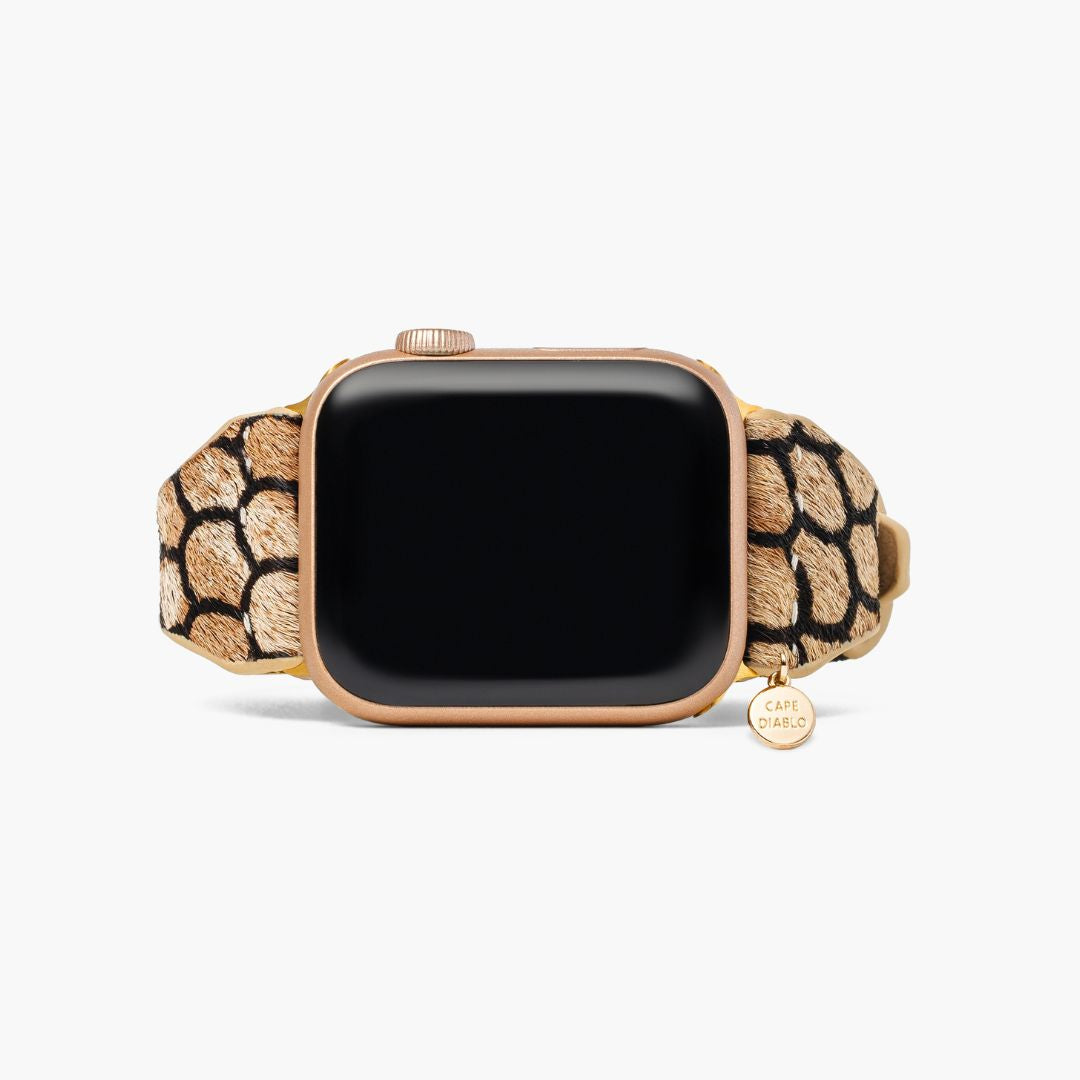 Pulseira de couro para Apple Watch Midnight Scales