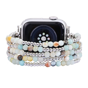 Pulseira elástica Amazonite Brilliance Apple Watch