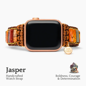 Delicada pulseira de relógio de maçã Picasso Jasper