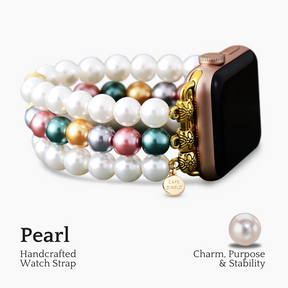 Pulseira elástica Pearl Garden para Apple Watch