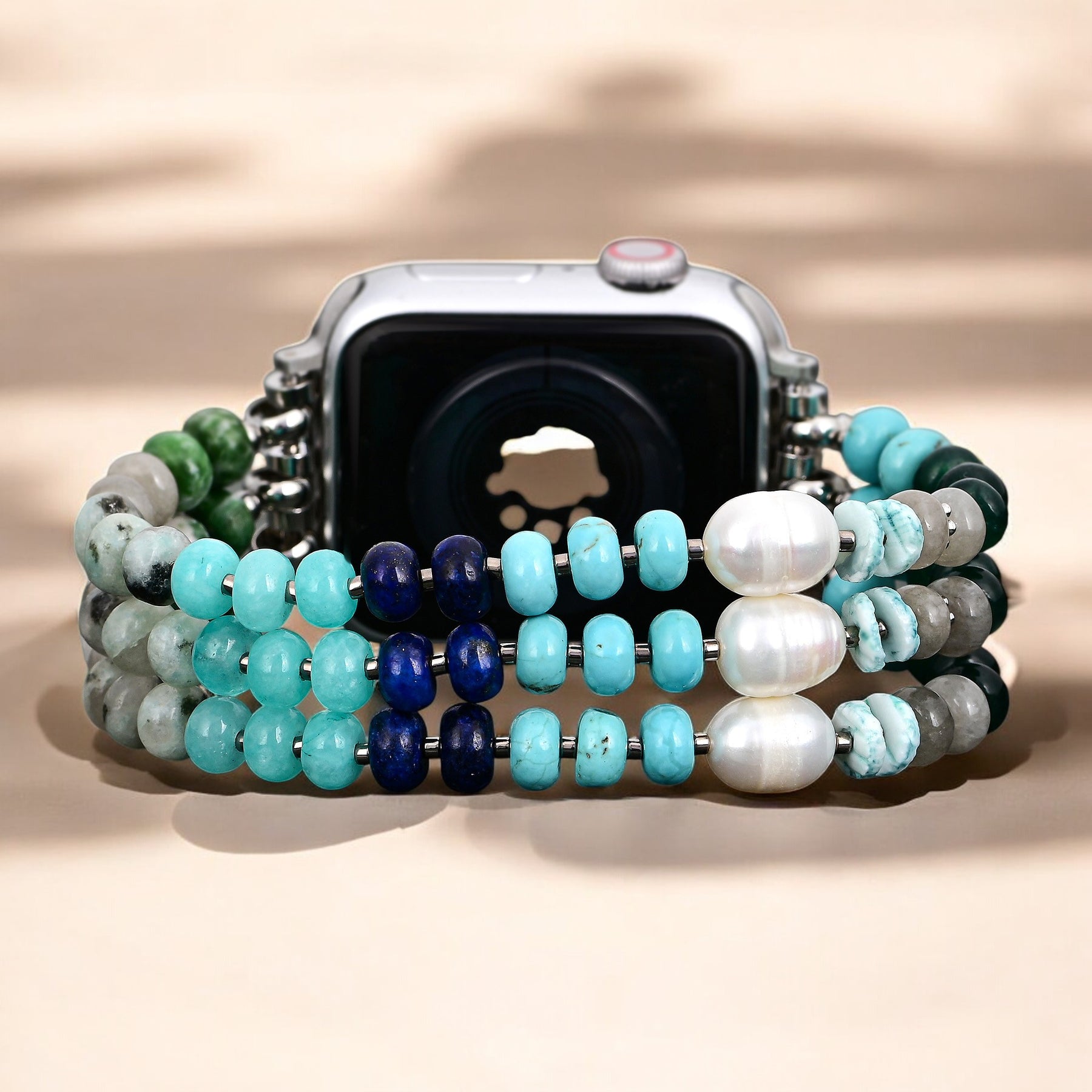Pulseira Ocean Breeze Stone Stretch Apple Watch
