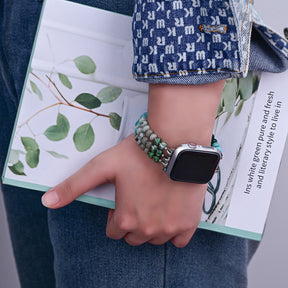 Pulseira Ocean Breeze Stone Stretch Apple Watch