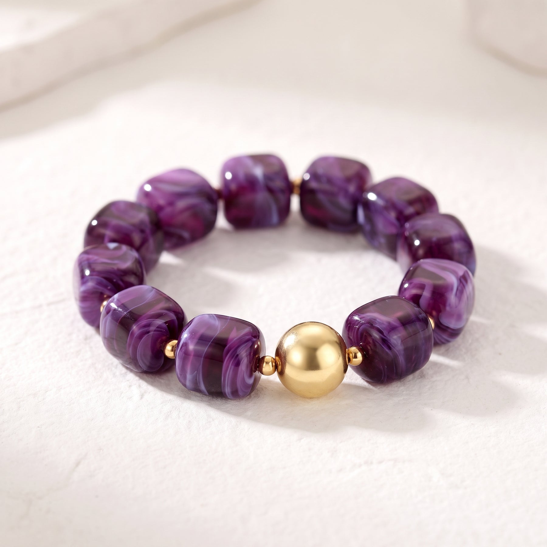 Pulseira Chunky de Sonho de Ametista