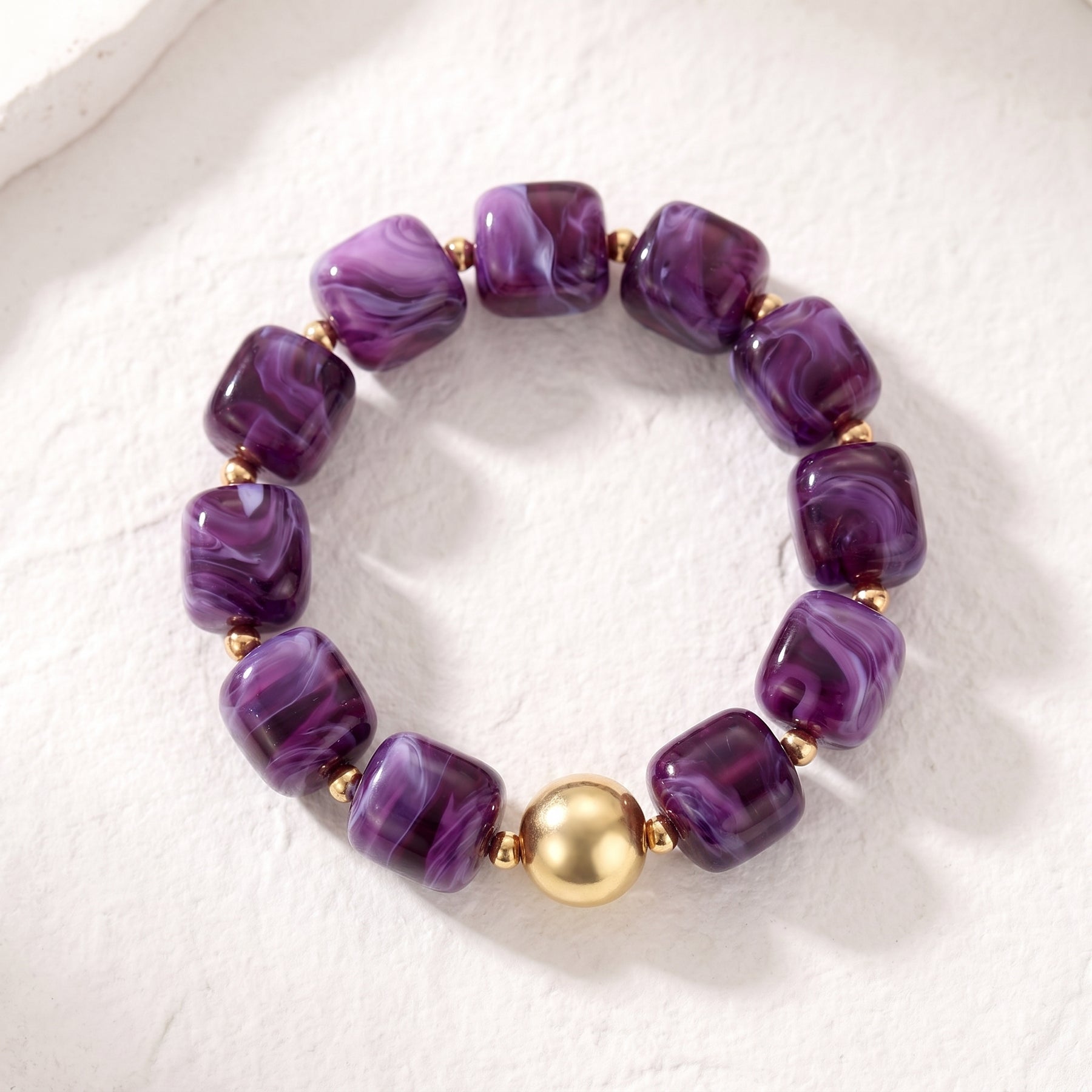 Pulseira Chunky de Sonho de Ametista