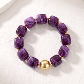 Pulseira Chunky de Sonho de Ametista