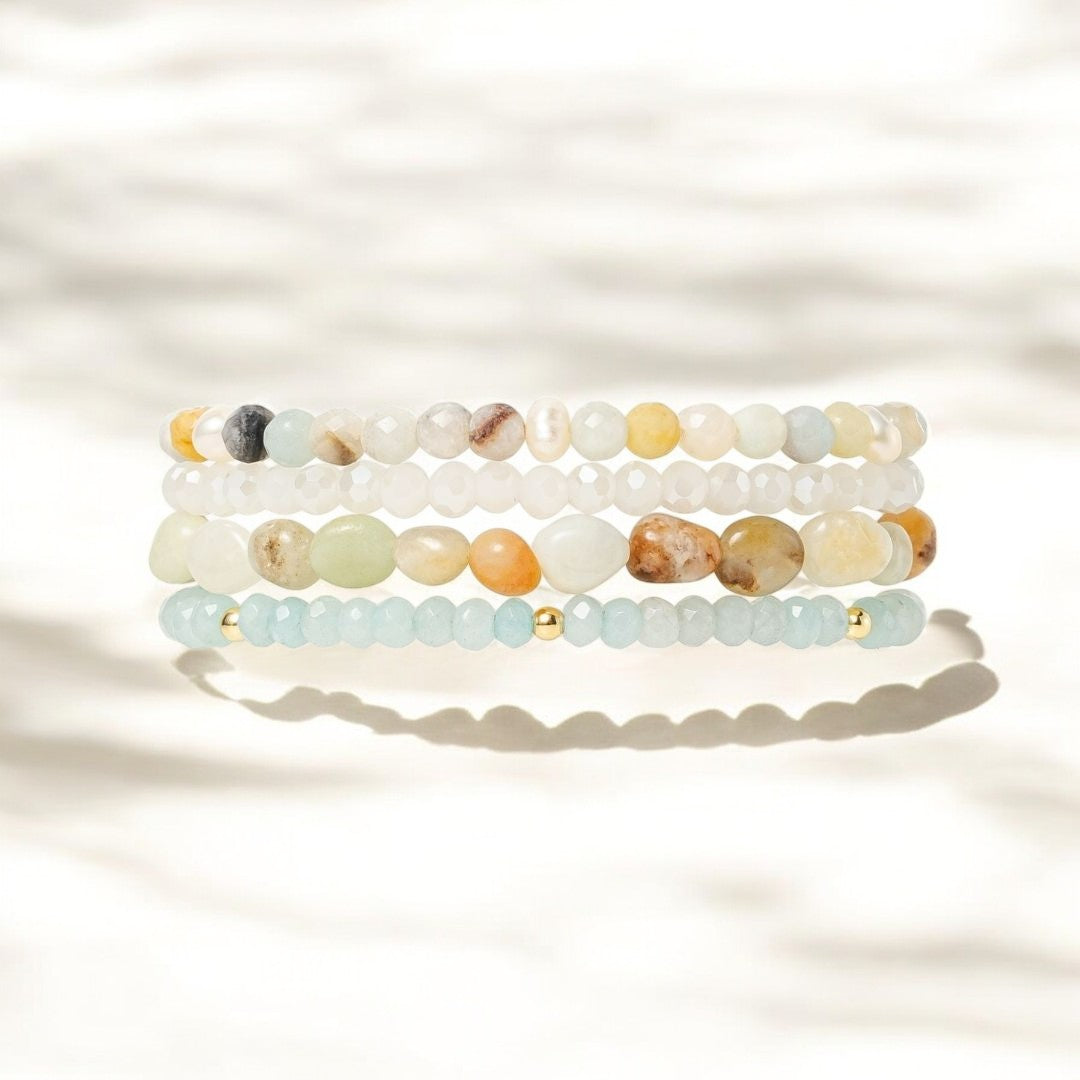 Pulseira Apple Watch com Essência de Pérola Amazonite