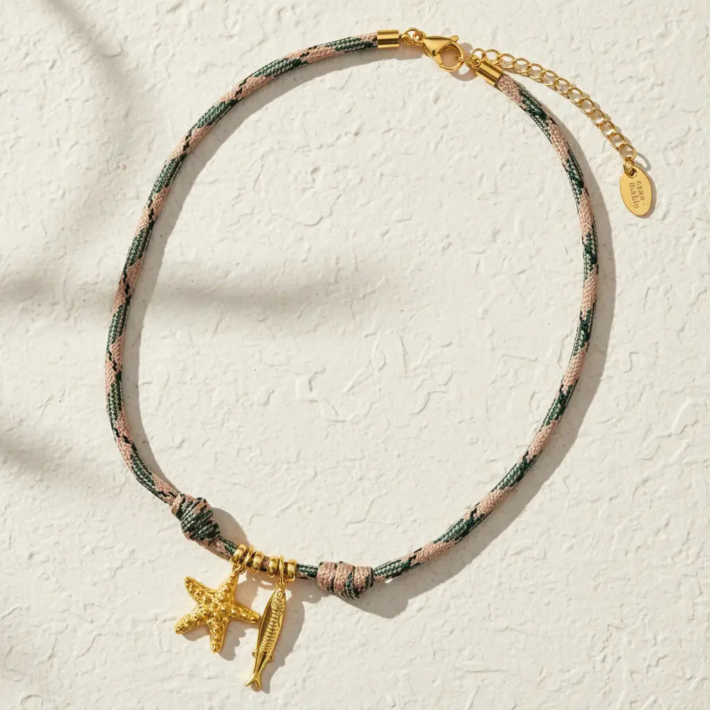 Colar com Pendente de Estrela-do-mar Costeira