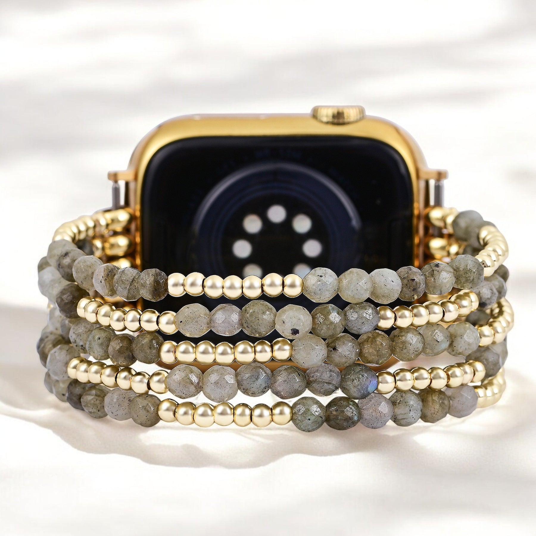 Pulseira Elástica Mágica Labradorite para Apple Watch
