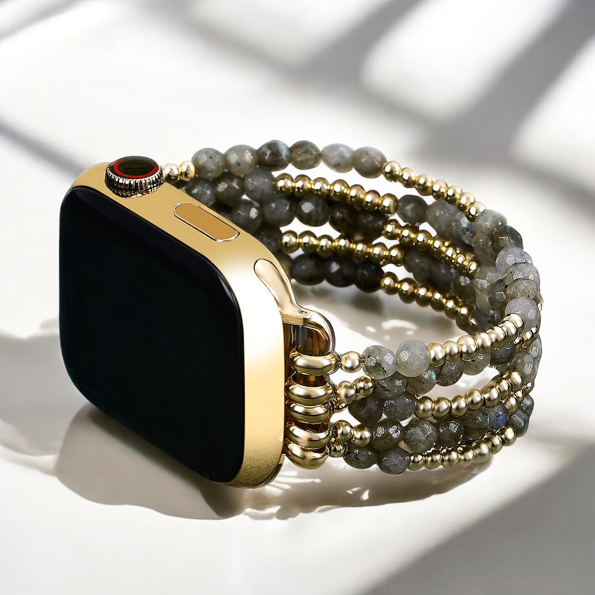 Pulseira Elástica Mágica Labradorite para Apple Watch