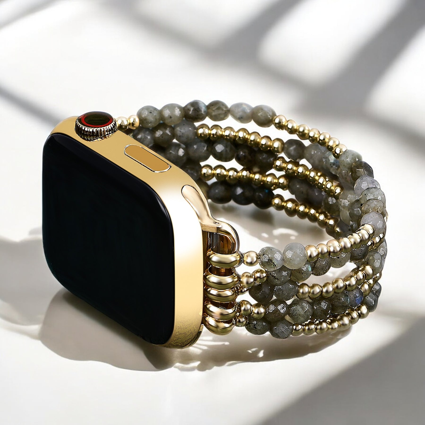Pulseira Elástica Mágica Labradorite para Apple Watch