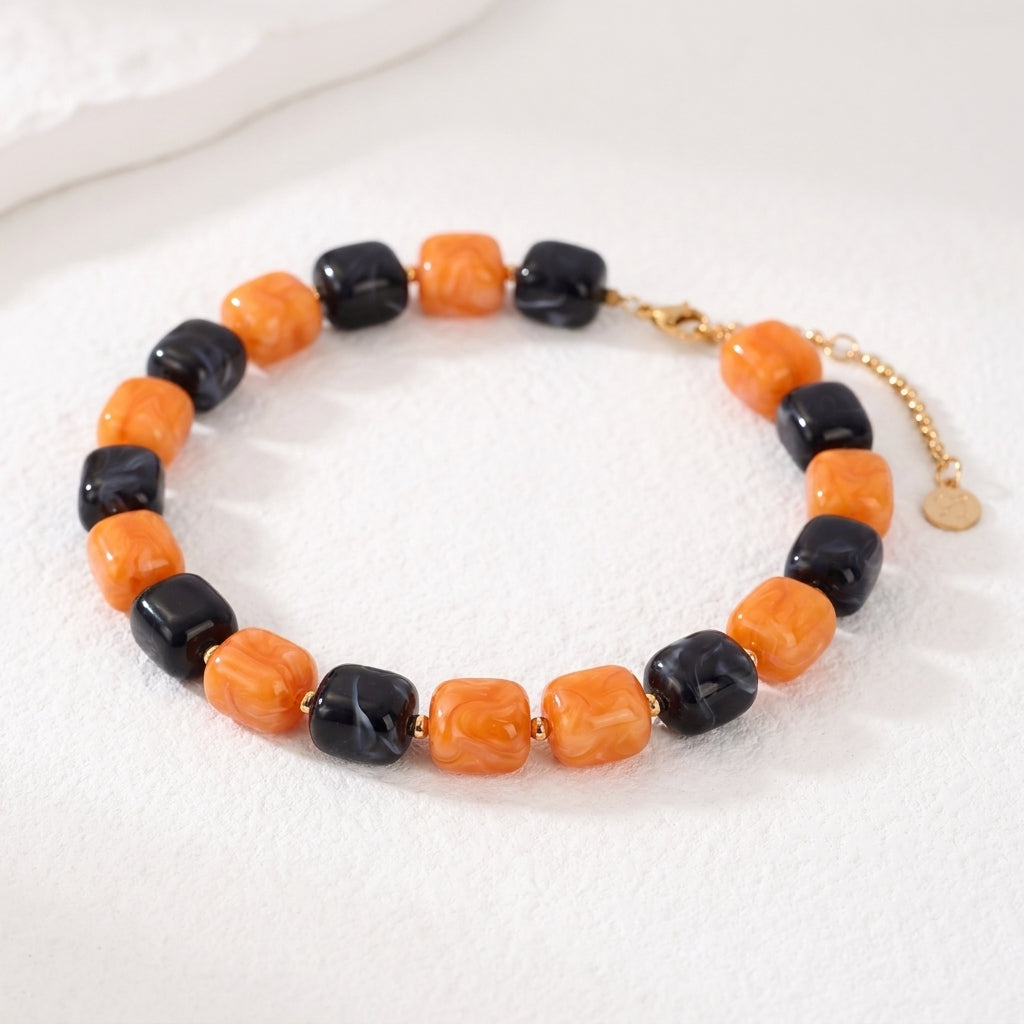 Colar robusto de Halloween Pumpkin Noir