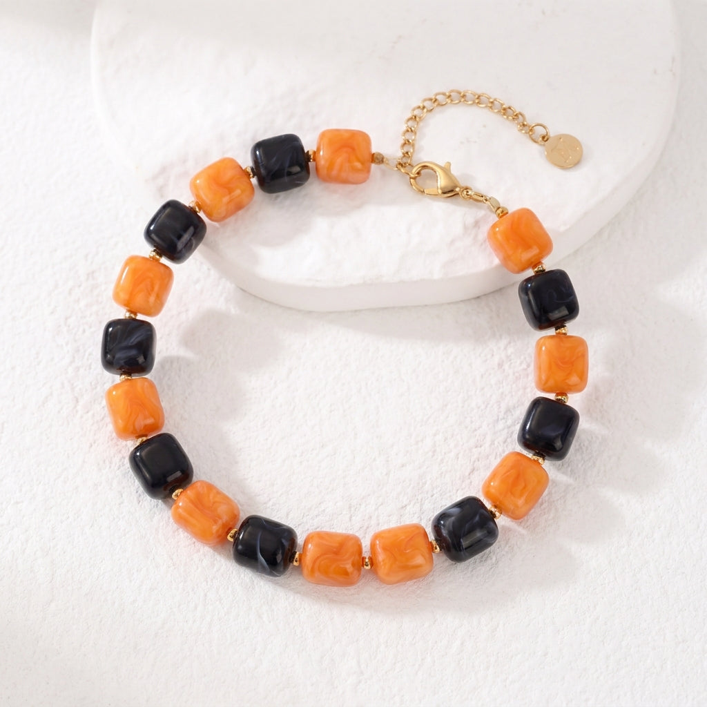 Colar robusto de Halloween Pumpkin Noir