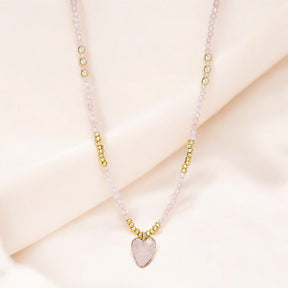 Colar com Pingente de Amor Rosa