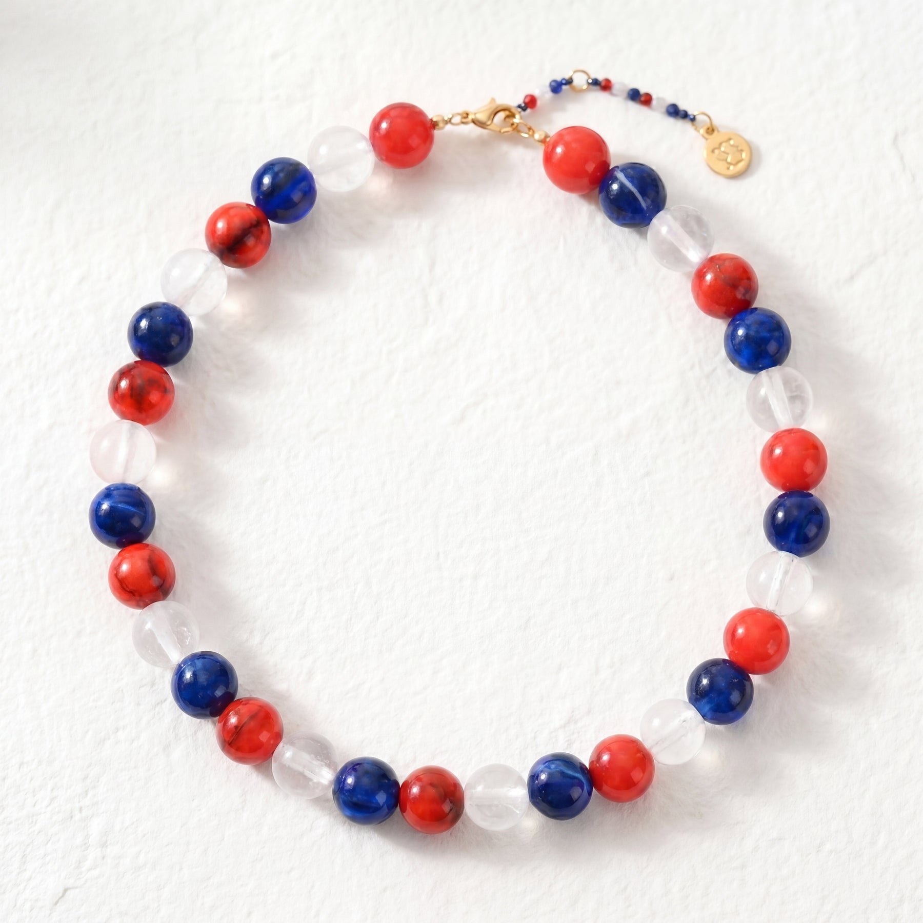 Colar Chunky America 250 com Contas