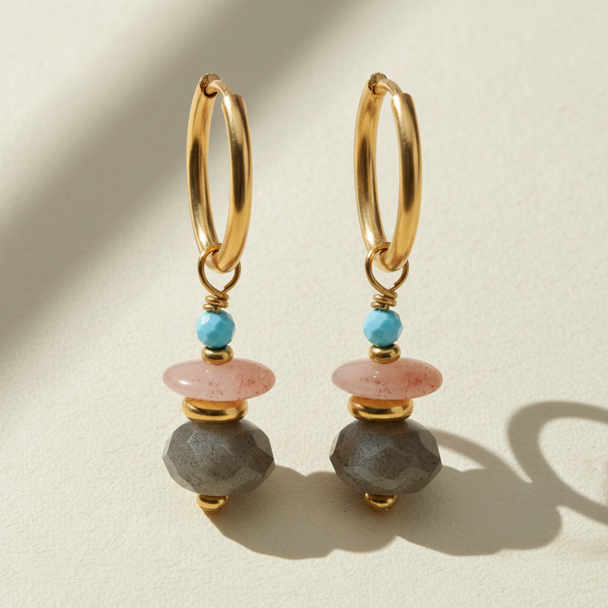 Brincos Aurora Labradorite