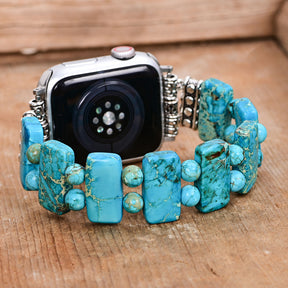 Pulseira elástica Serenity Turquoise para Apple Watch