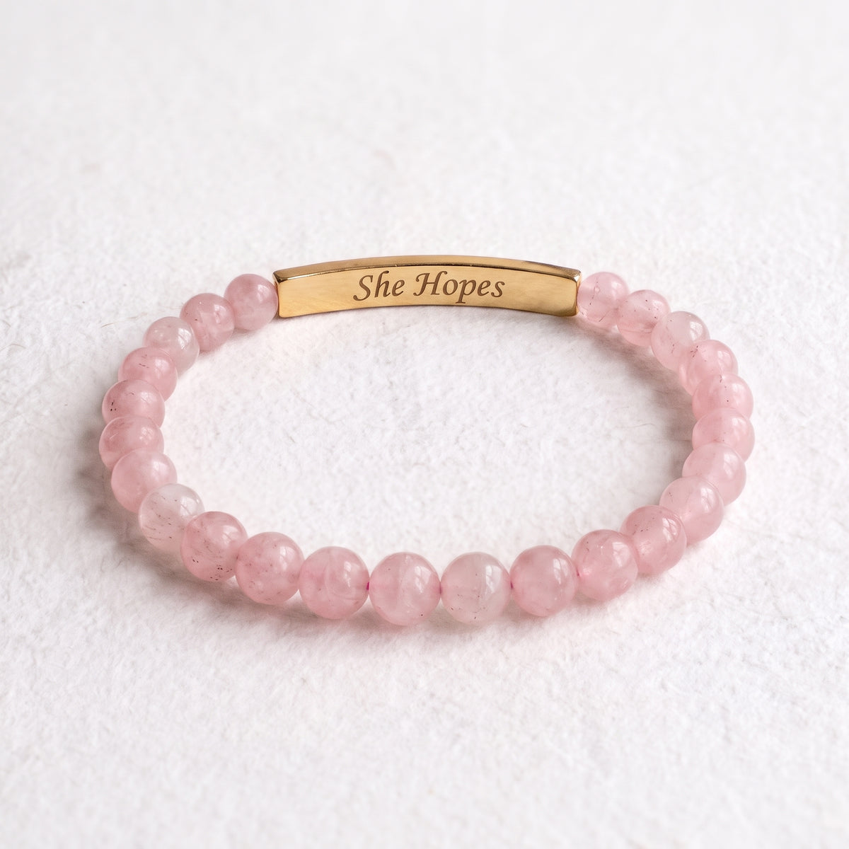Pulseira do Mês de Sensibilização para o Cancro da Mama - Ela Tem Esperança