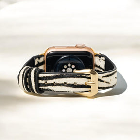 Correia de Couro Zebra Luxe para Apple Watch