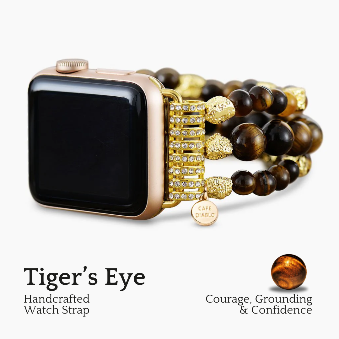 Pulseira elástica Tiger Eye Gleam para Apple Watch