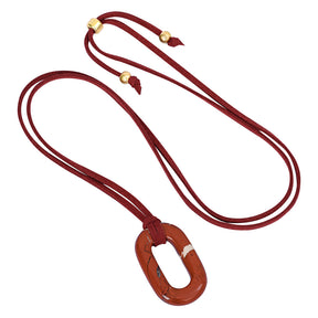 Colar Serenidade Redstone em Camurça