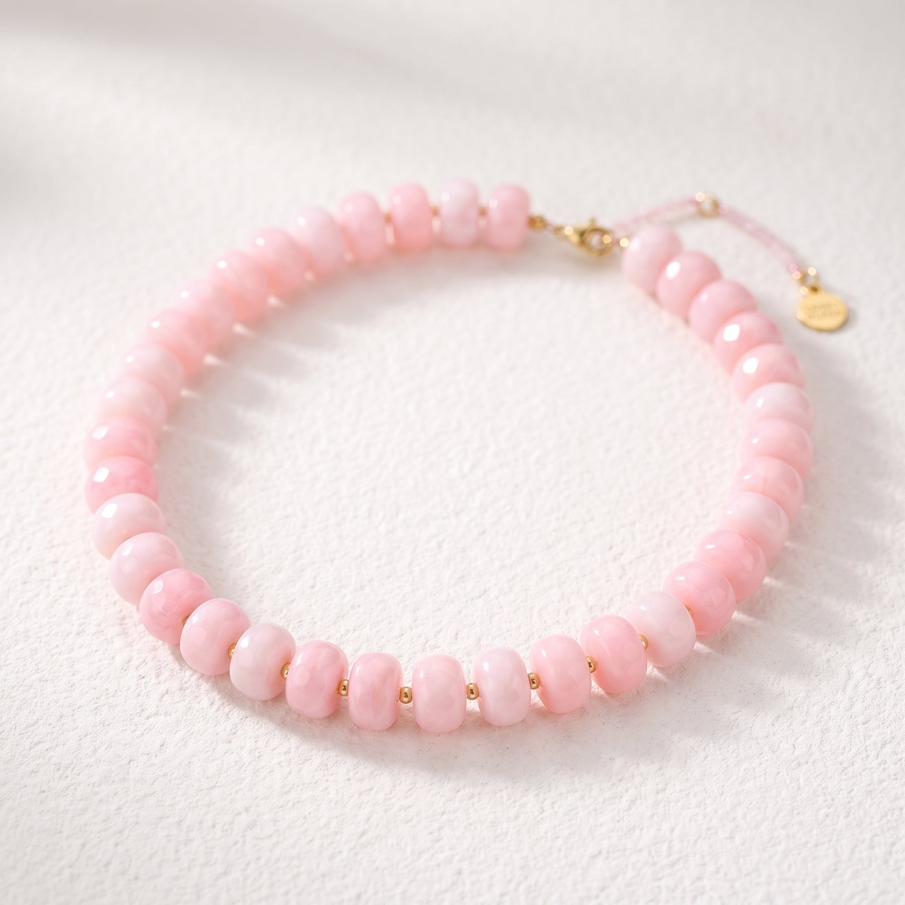 Colar robusto Dream Rose Quartz com blush