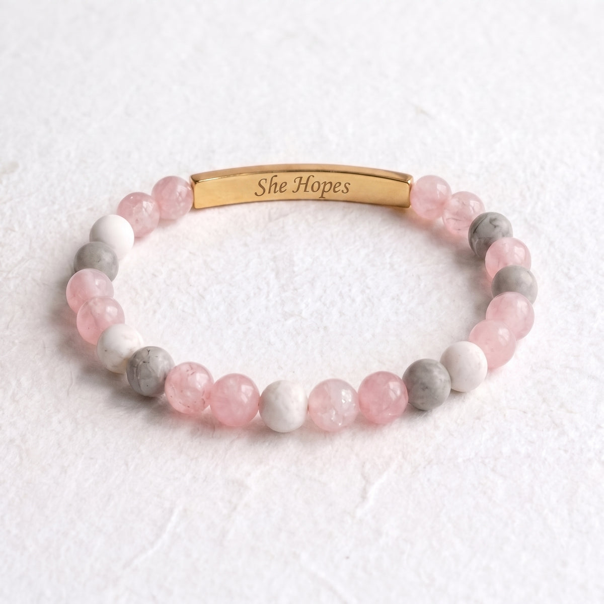 Pulseira do Mês de Sensibilização para o Cancro da Mama - Ela Tem Esperança