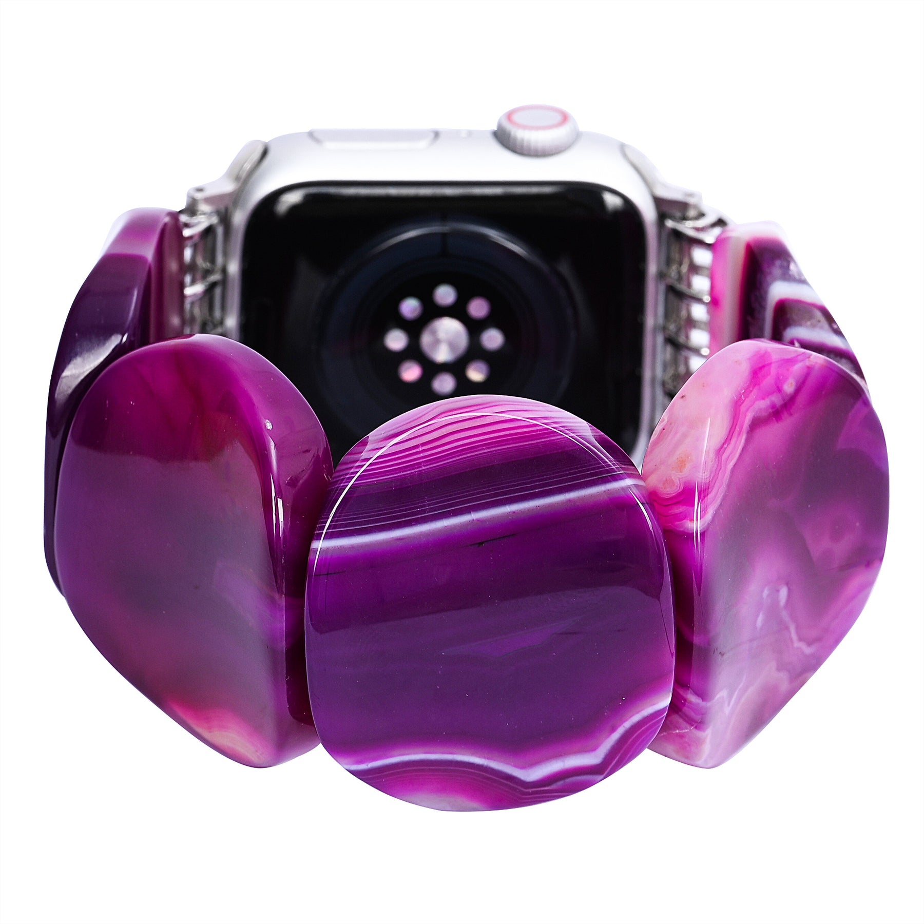 Pulseira elástica Mystic Plum Agate para Apple Watch