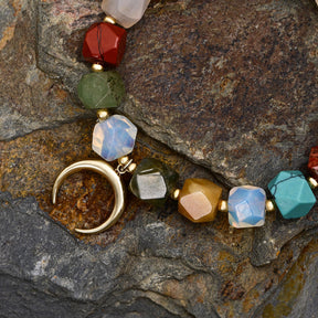 Pulseira de Amuleto de Amor de Pedra da Lua