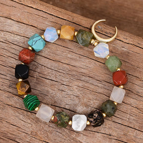 Pulseira de Amuleto de Amor de Pedra da Lua
