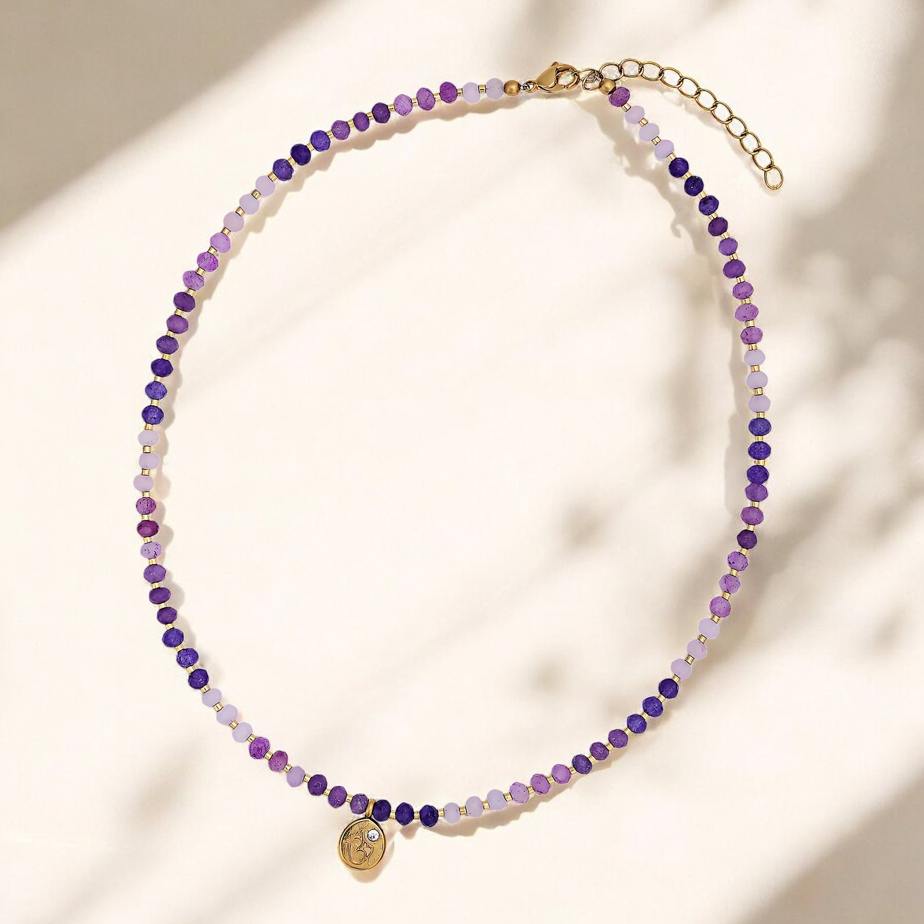 Colar Jade Lavanda Encantadora