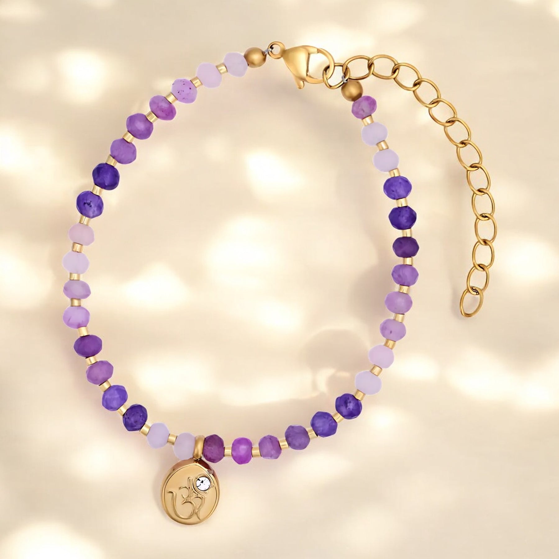 Pulseira de Jade Lavender Bliss