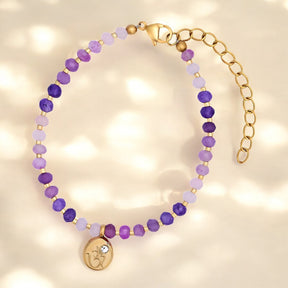 Pulseira de Jade Lavender Bliss