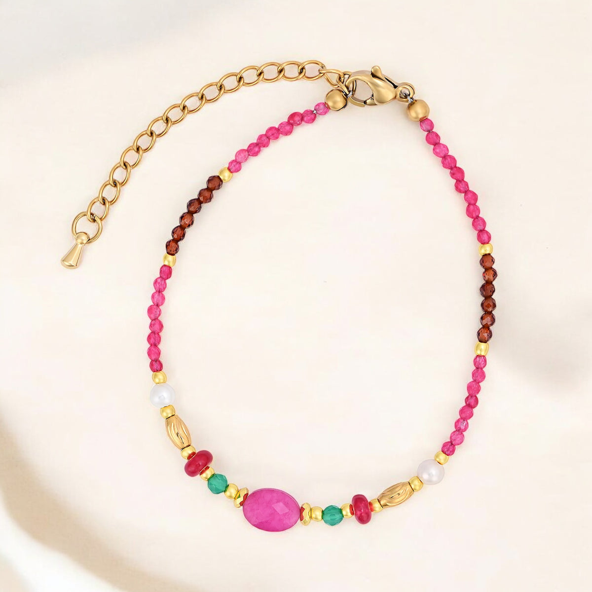 Pulseira Ruby Jade Harmony