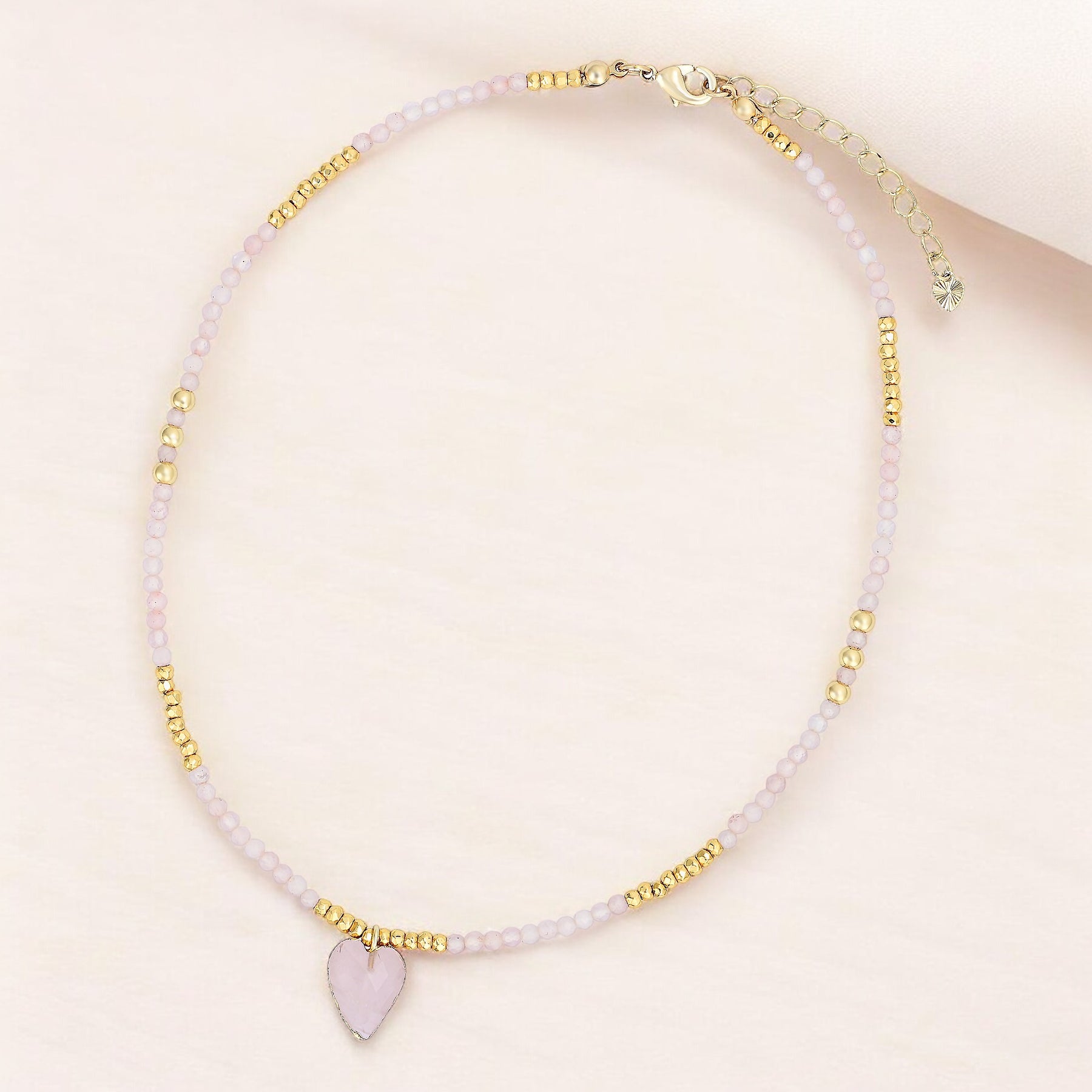 Colar com Pingente de Amor Rosa