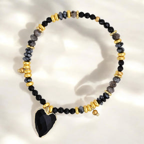Pulseira de Encanto de Amor de Ágata
