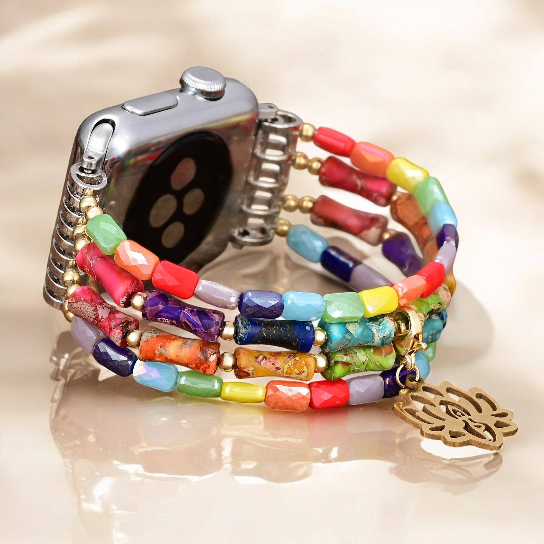 Pulseira Lotus Chakra Stretch para Apple Watch