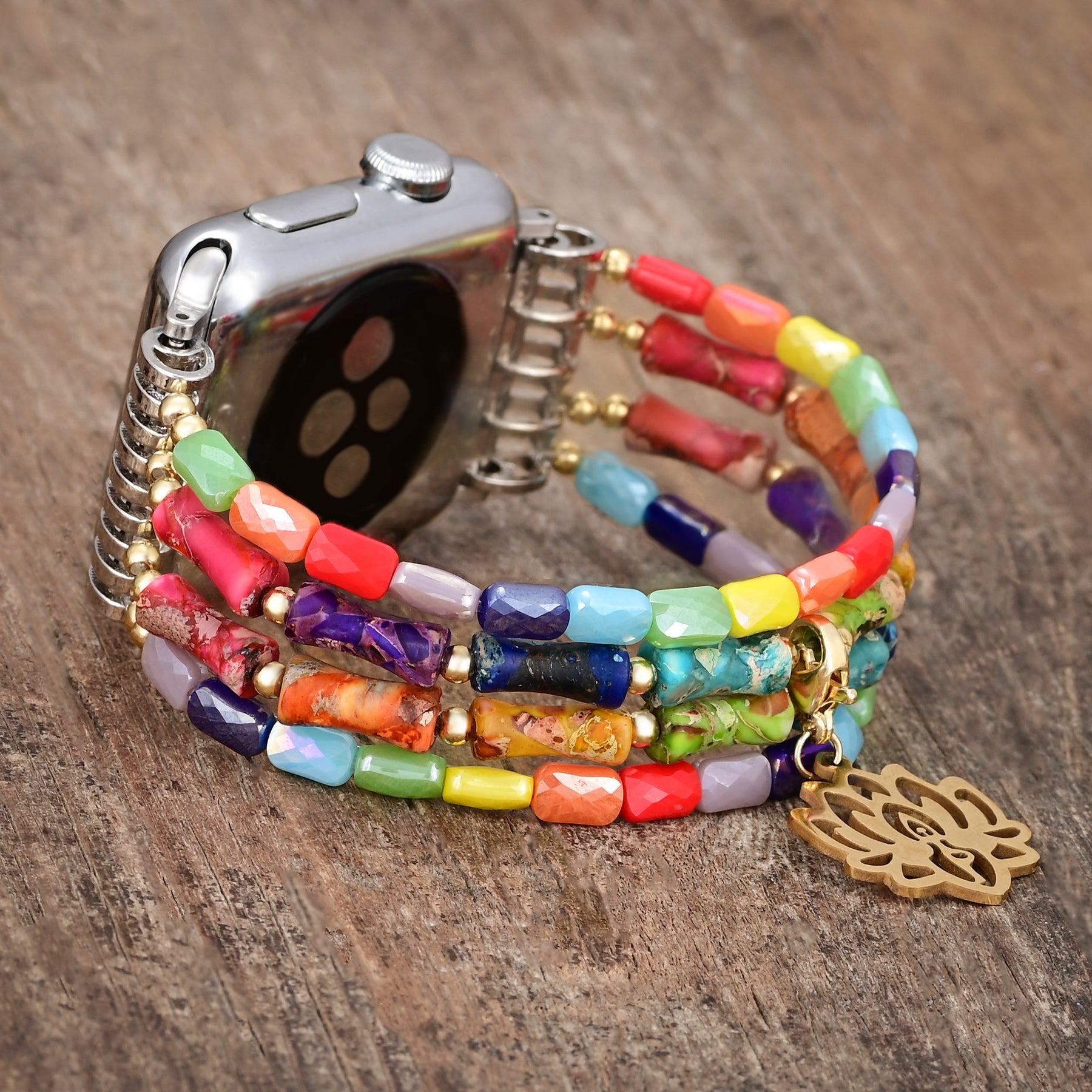 Pulseira elástica para Apple Watch Lotus Chakra