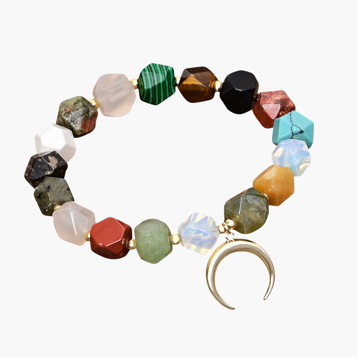 Pulseira de Amuleto de Amor de Pedra da Lua