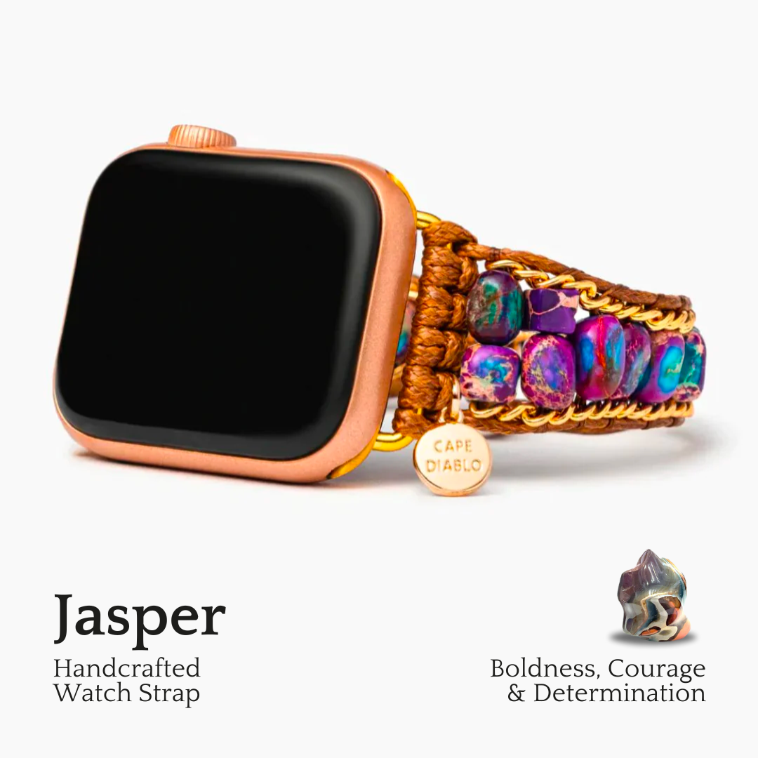 Pulseira Apple Watch de Jaspe Luz da Lua