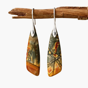 Brincos de Argola com Esferas Salpicadas Crimson Orbit