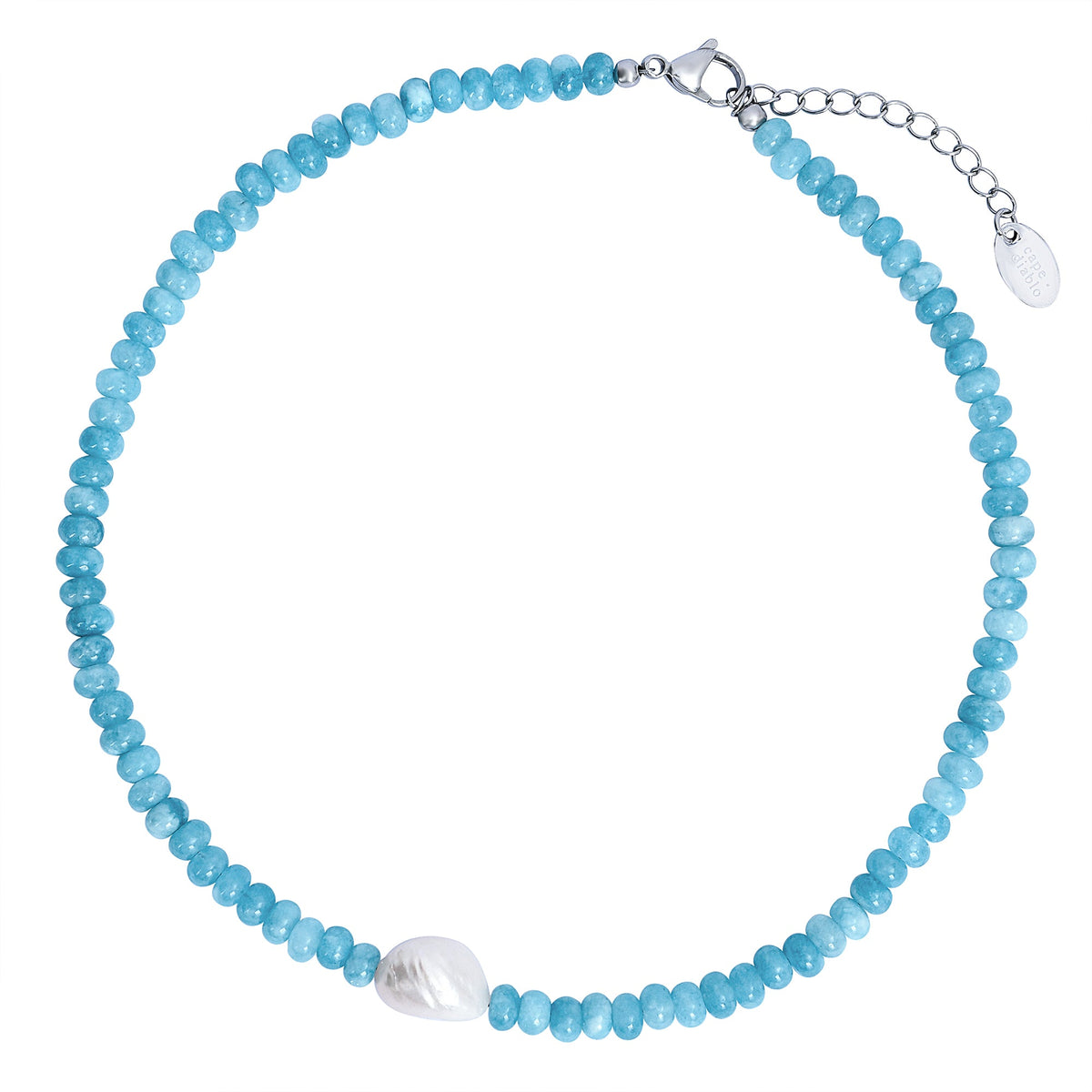 Colar de Pérolas Jade Blossom