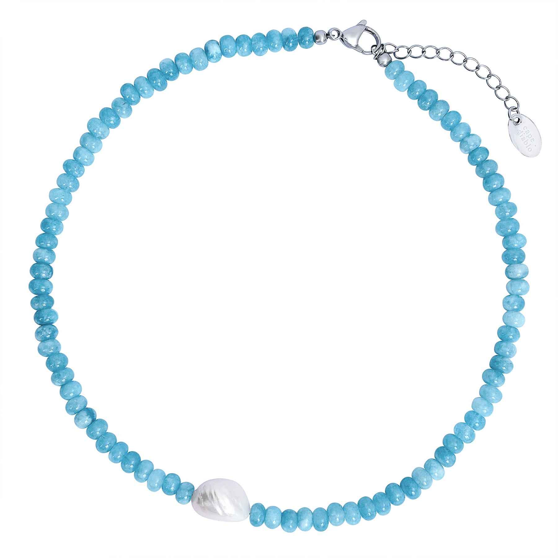 Colar de Pérolas Jade Blossom